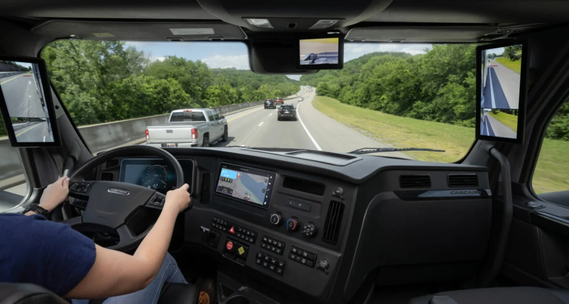 Tablero digital del Freightliner Cascadia